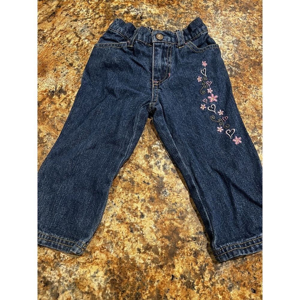 Vintage Disney Princess Embroidered Jeans‎ Size 18m